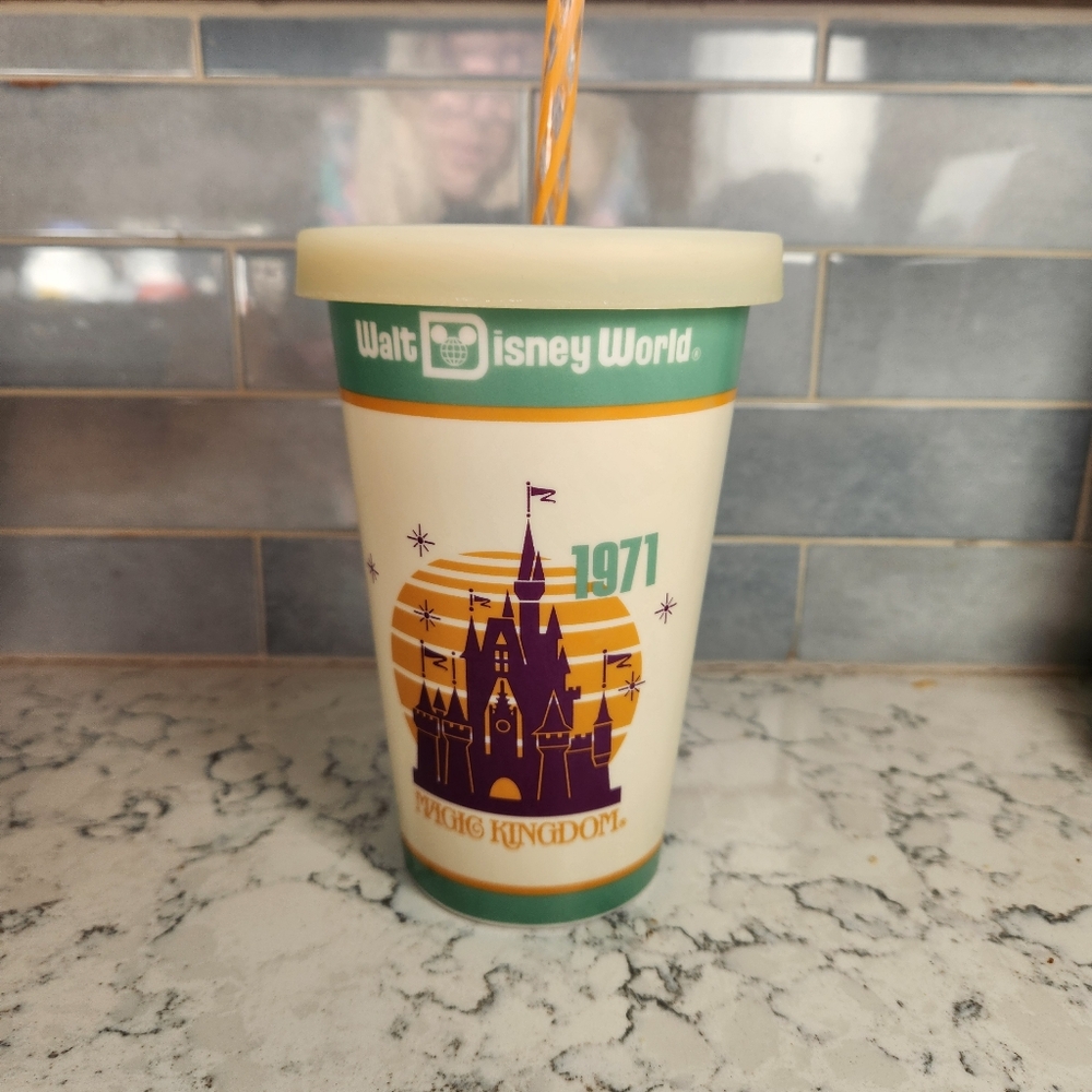 Walt Disney World Magic Kingdom 1971 Ceramic Tumbler Mug Cup Vintage Collector